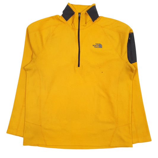 Mens Yellow The North Face  Quarter Zip Jumper