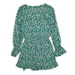 Womens Green FB Sister Plunge  Dress