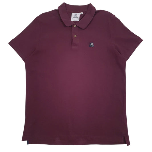 Mens Burgundy Tog24  Short Sleeve Polo Shirt
