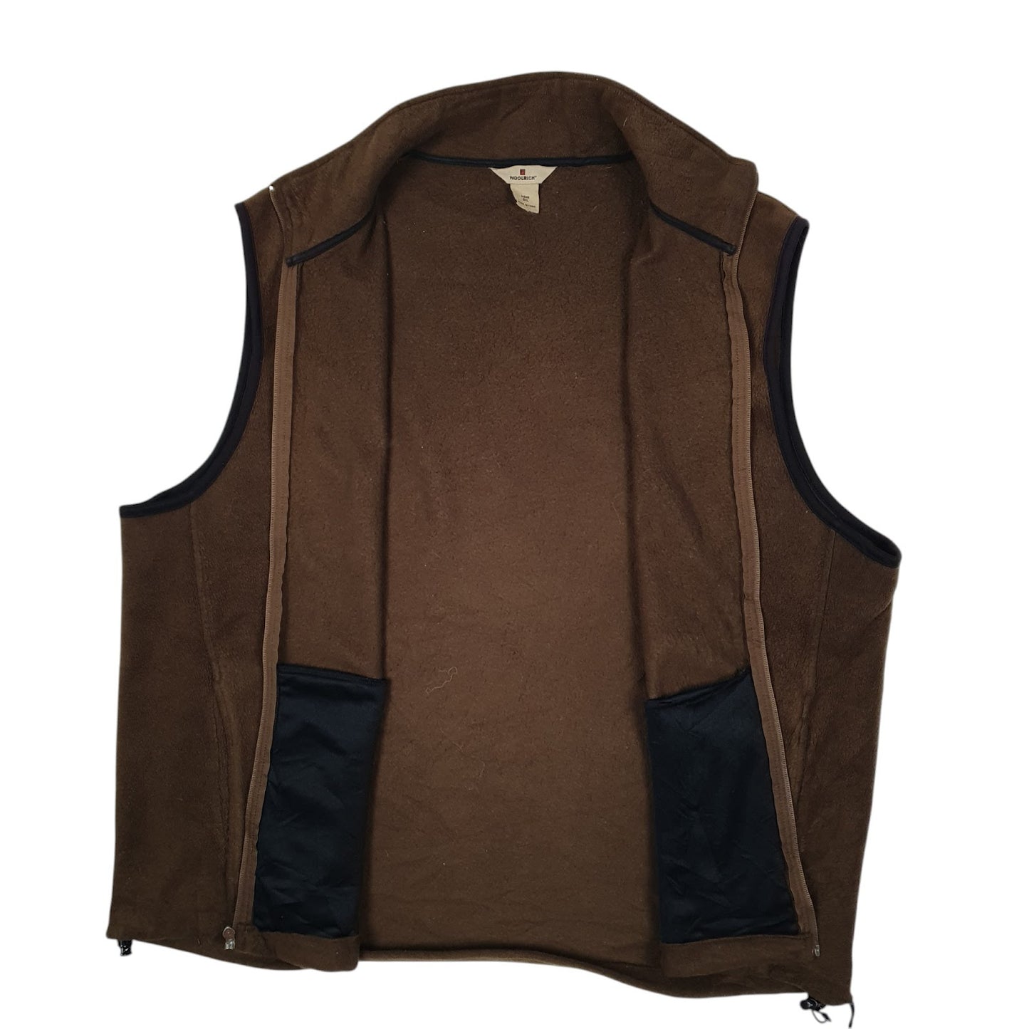 Mens Brown Woolrich  Gilet Jumper