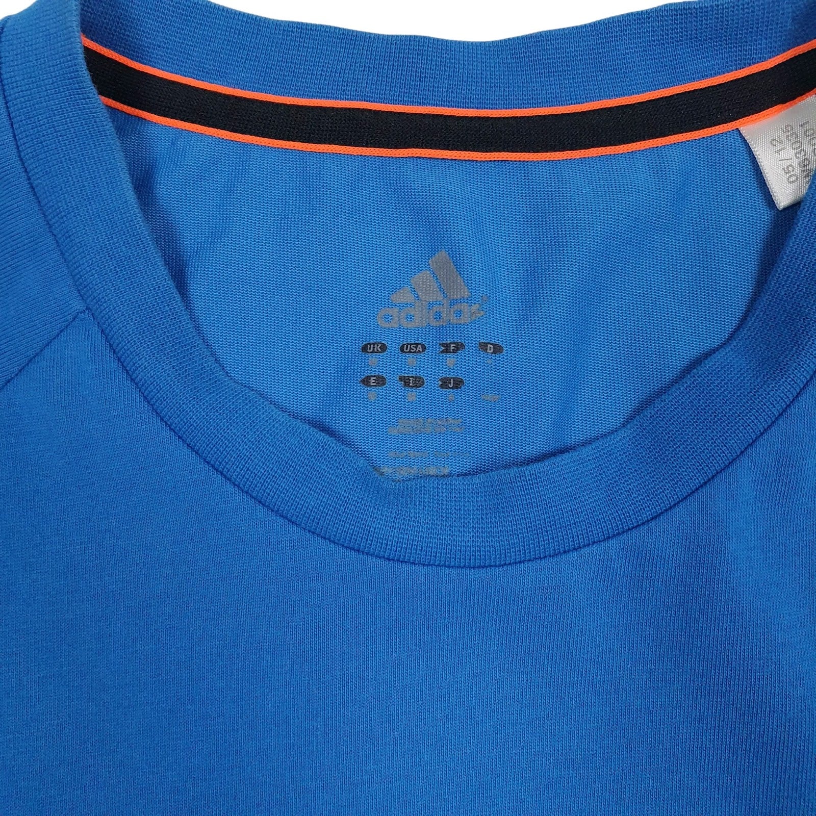 Mens Blue Adidas Climalite  T Shirt
