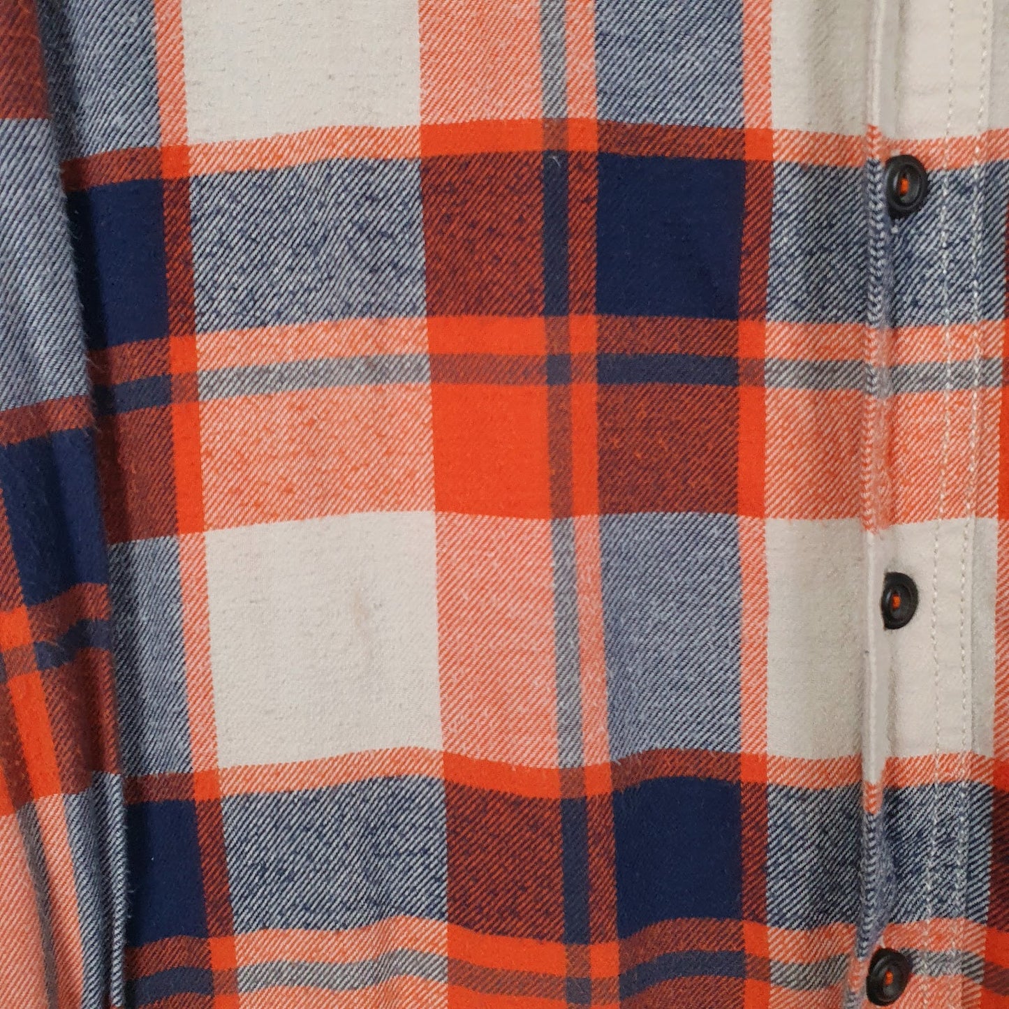 Mens Orange American Eagle Flannel  Shirt