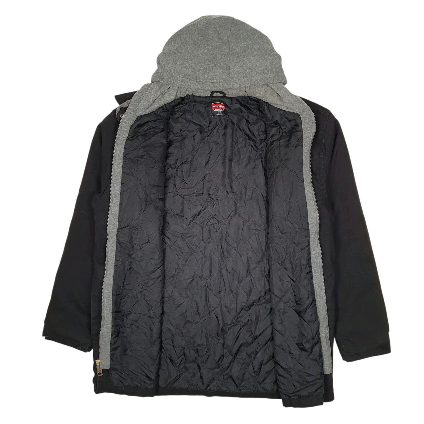 Mens Black Wrangler Hoodie Chore  Coat