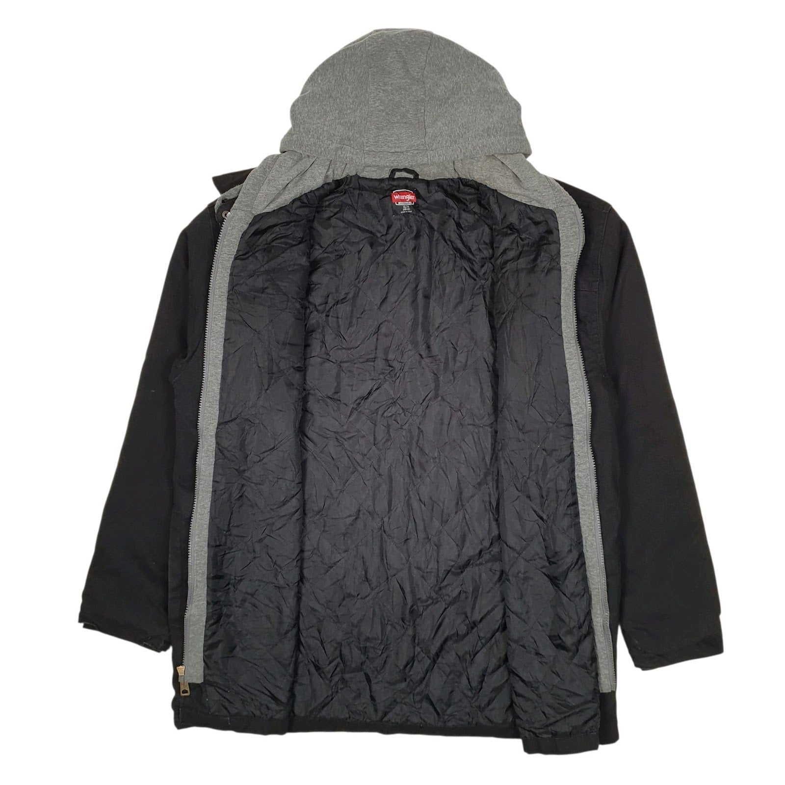 Mens Black Wrangler Hoodie Chore  Coat