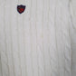 Mens White Polo Ralph Lauren Golf Cable Knit Vintage 90s V Neck Jumper