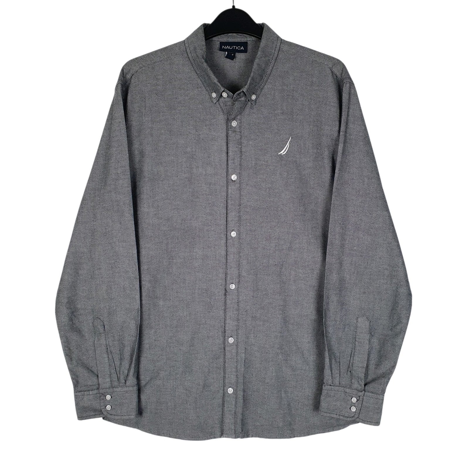 Mens Grey Nautica  Long Sleeve Shirt
