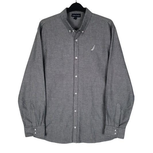 Mens Grey Nautica  Long Sleeve Shirt