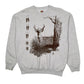 Mens Grey Fruit Of The Loom Wildlife Crewneck Jumper