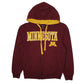 Mens Burgundy J.America Minnesota Hoodie Full Zip Jumper