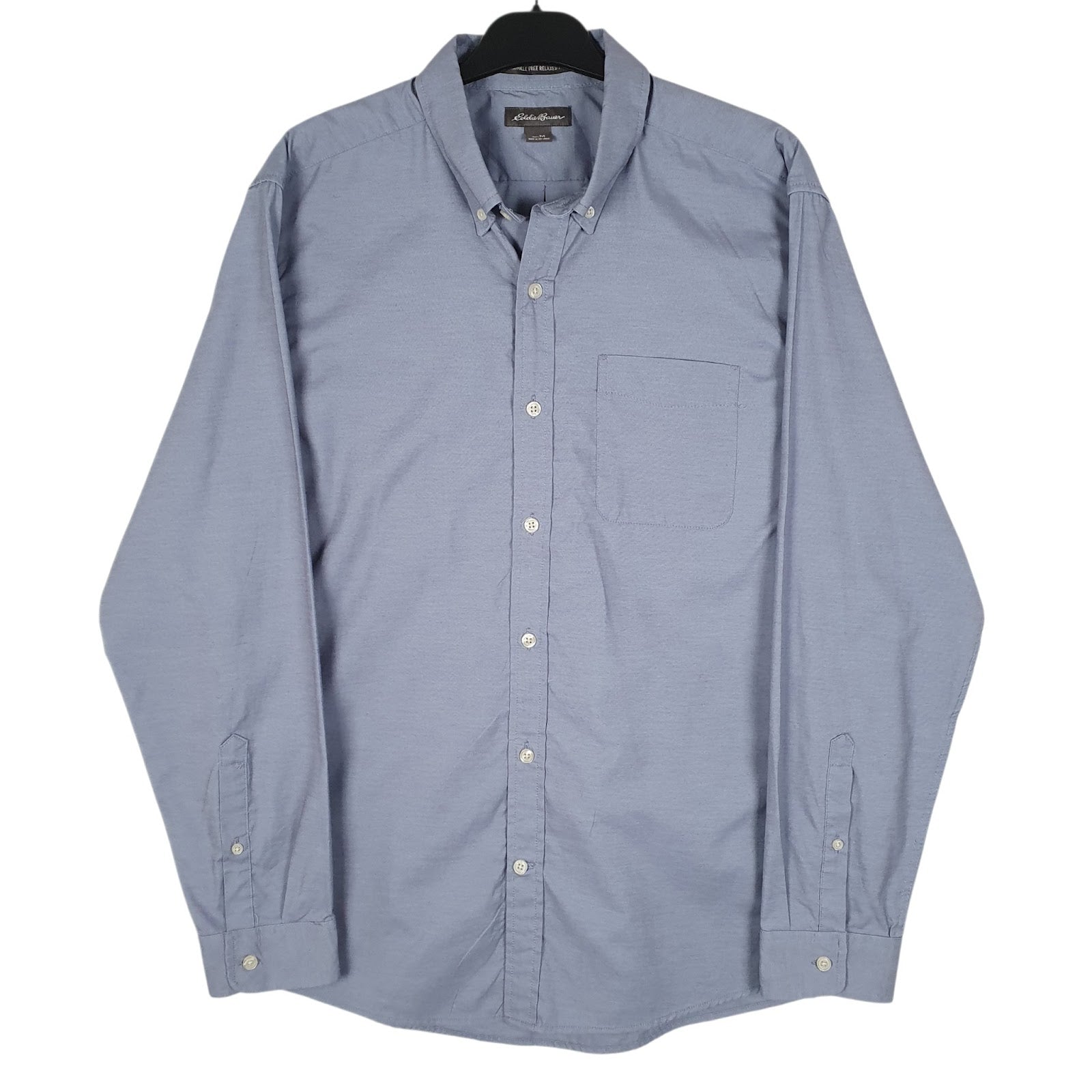 Mens Blue Eddie Bauer  Long Sleeve Shirt