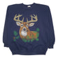 Mens Navy Tultex Graphic Vintage 90s Made In USA Crewneck Jumper