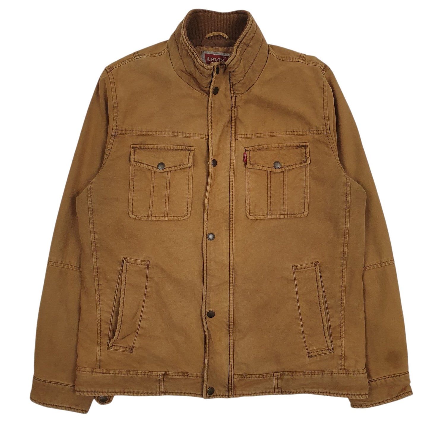 Mens Brown Levis Padded  Coat