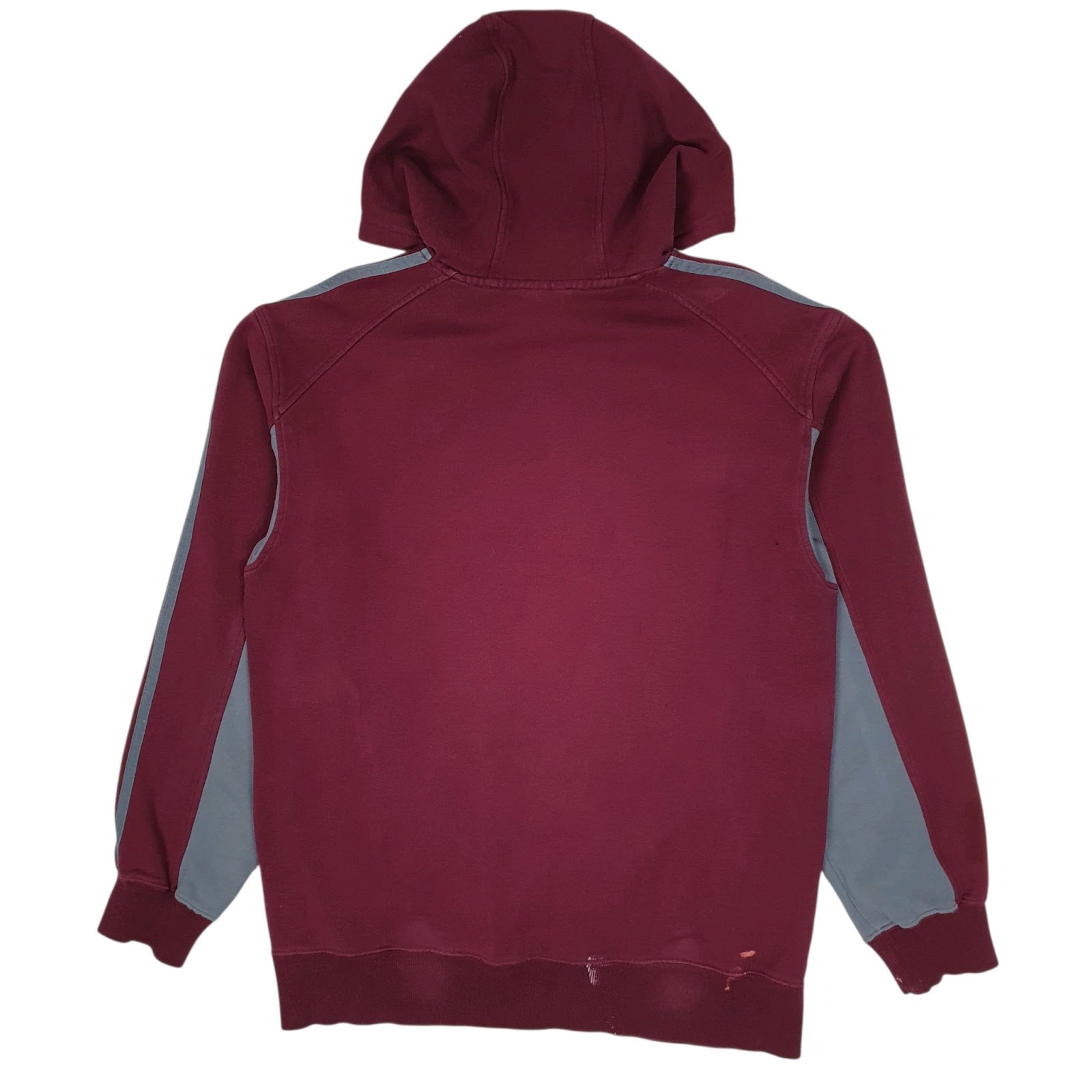 Mens Burgundy Adidas  Hoodie Jumper