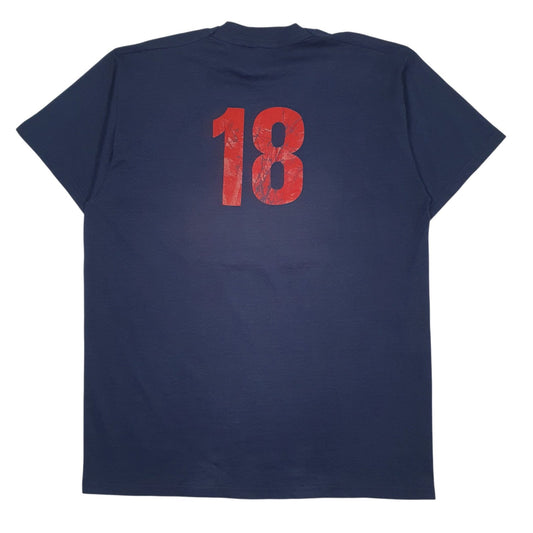 Mens Navy Fruit Of The Loom Indiana  T Shirt