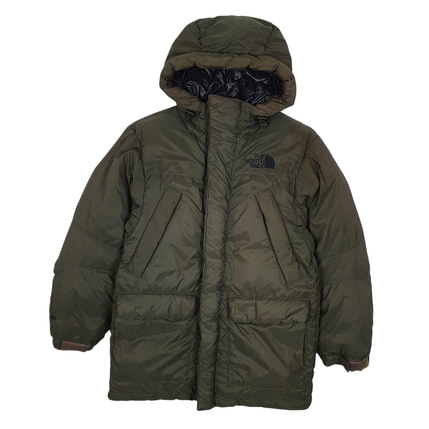Mens Green The North Face White Label Parka Longline 800  Coat
