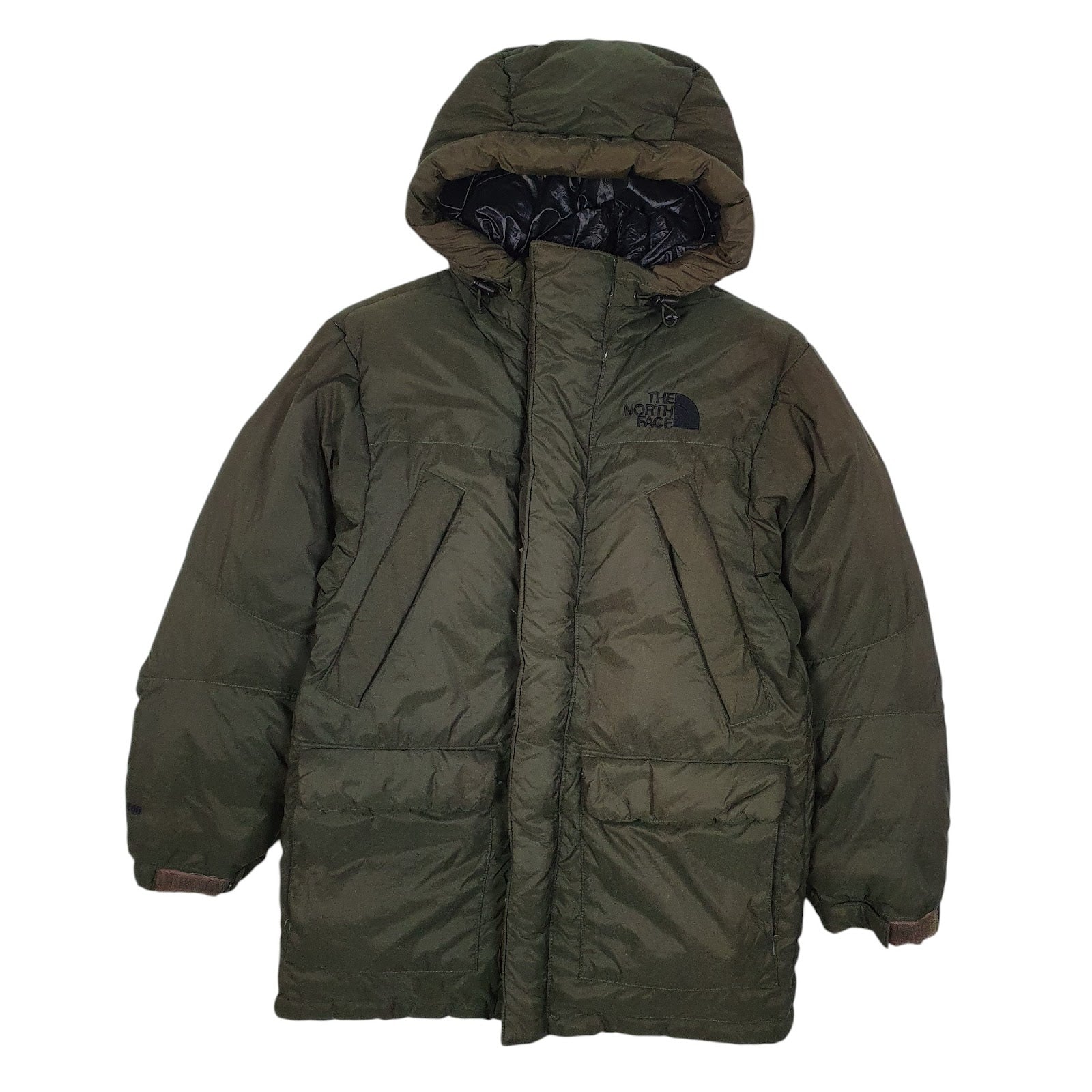 Mens Green The North Face White Label Parka Longline 800  Coat