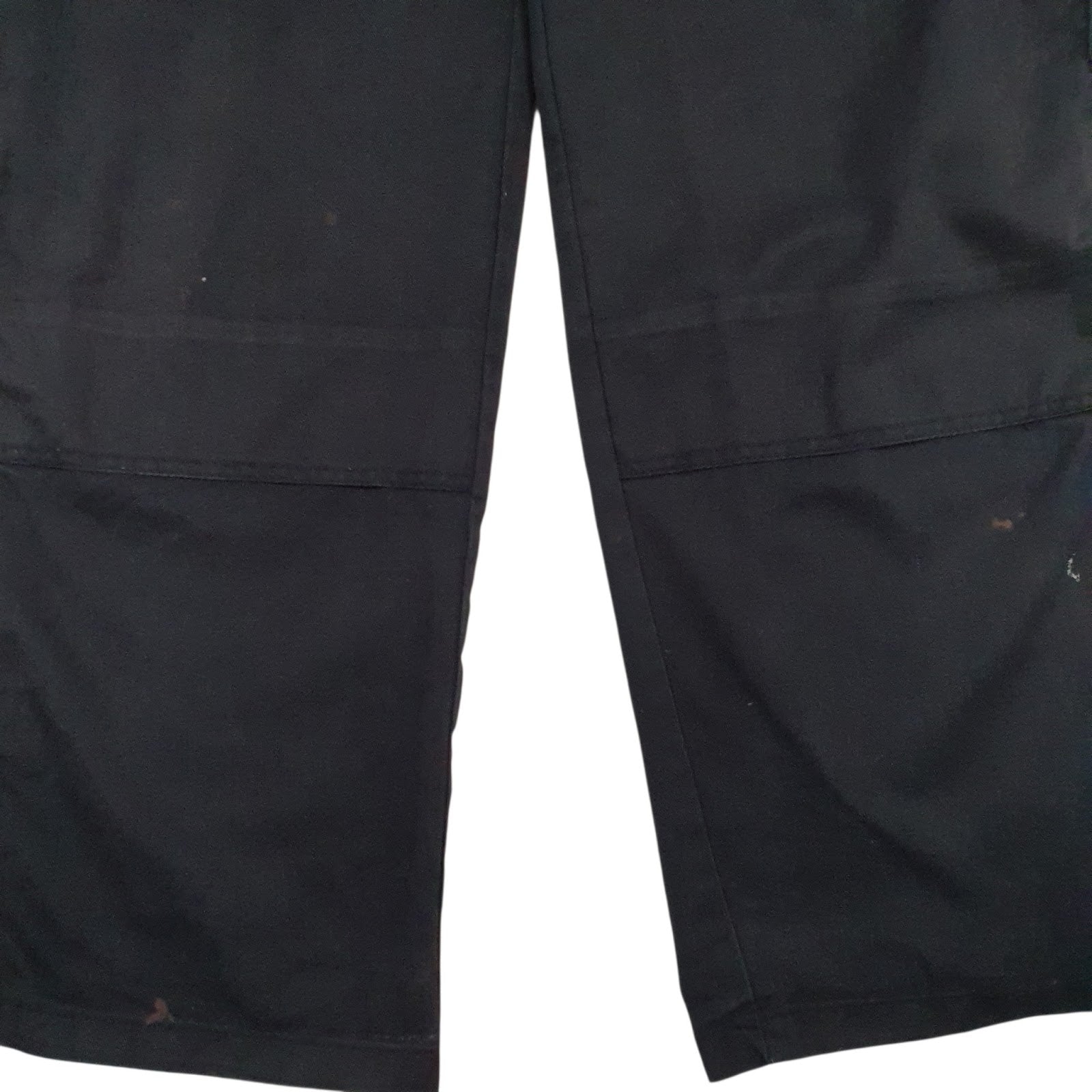 Mens Black Dickies Workwear Double Knee  Trousers