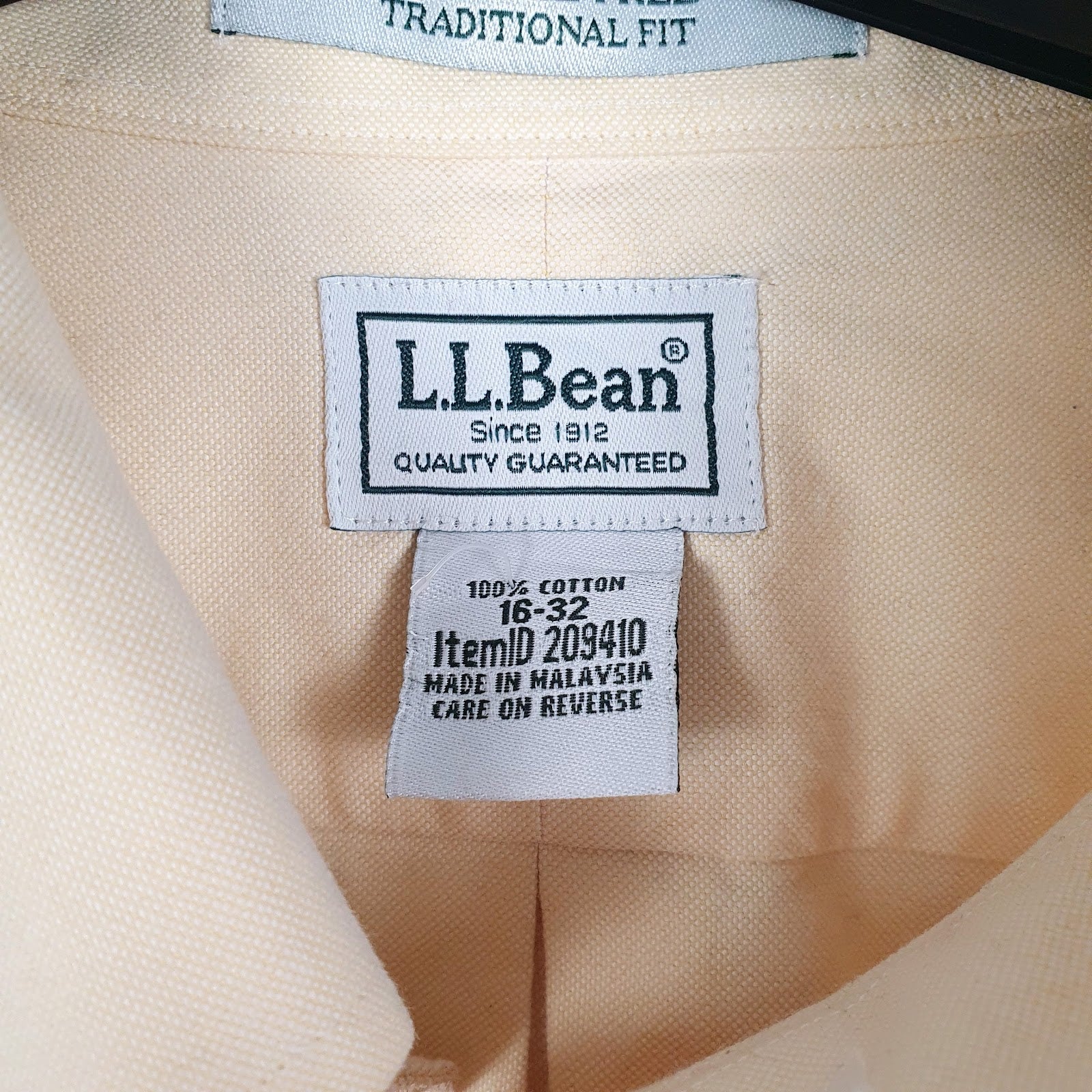Mens Yellow L.L.Bean   Shirt