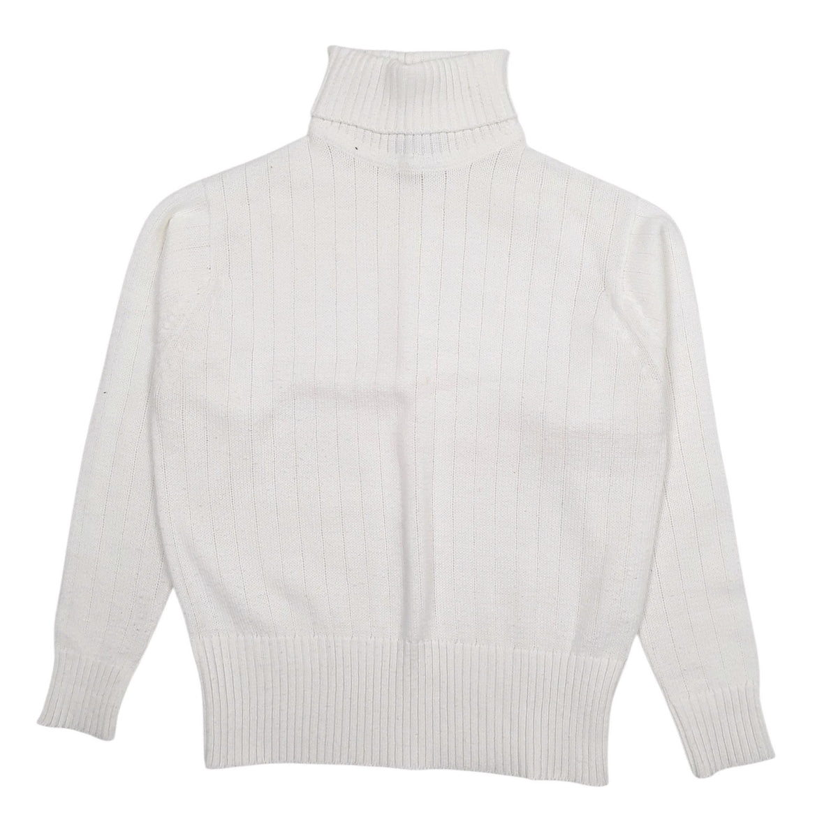 Womens White Jefferson  Turtle Neck Jumper