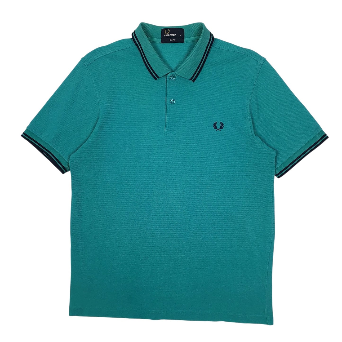 Mens Blue Fred Perry  Short Sleeve Polo Shirt