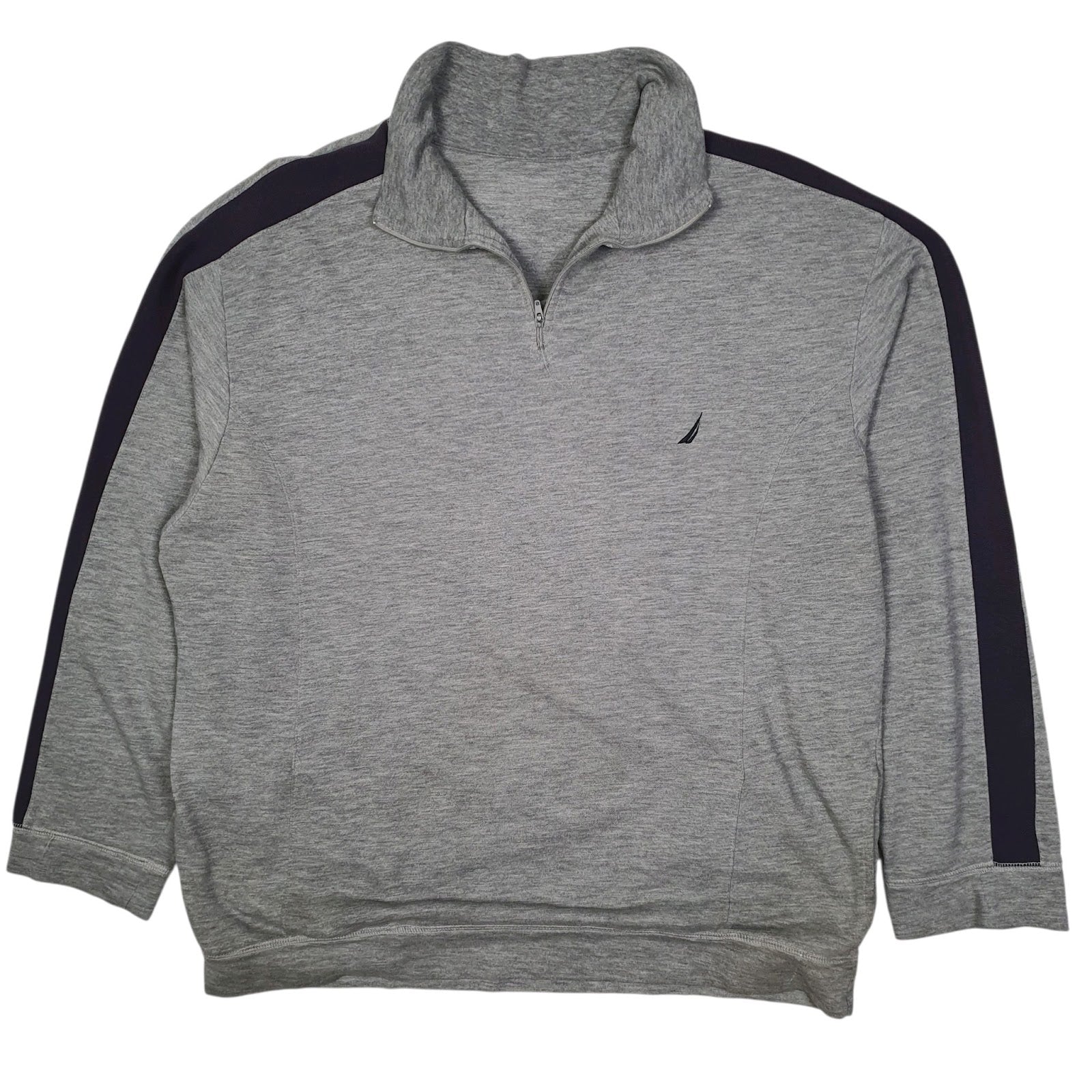 Mens Grey Nautica  Quarter Zip Jumper