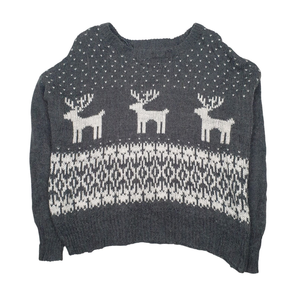 Womens Grey Ruby Moon  Crewneck Jumper