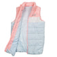 Womens Blue Puma Puffer Crewneck Coat