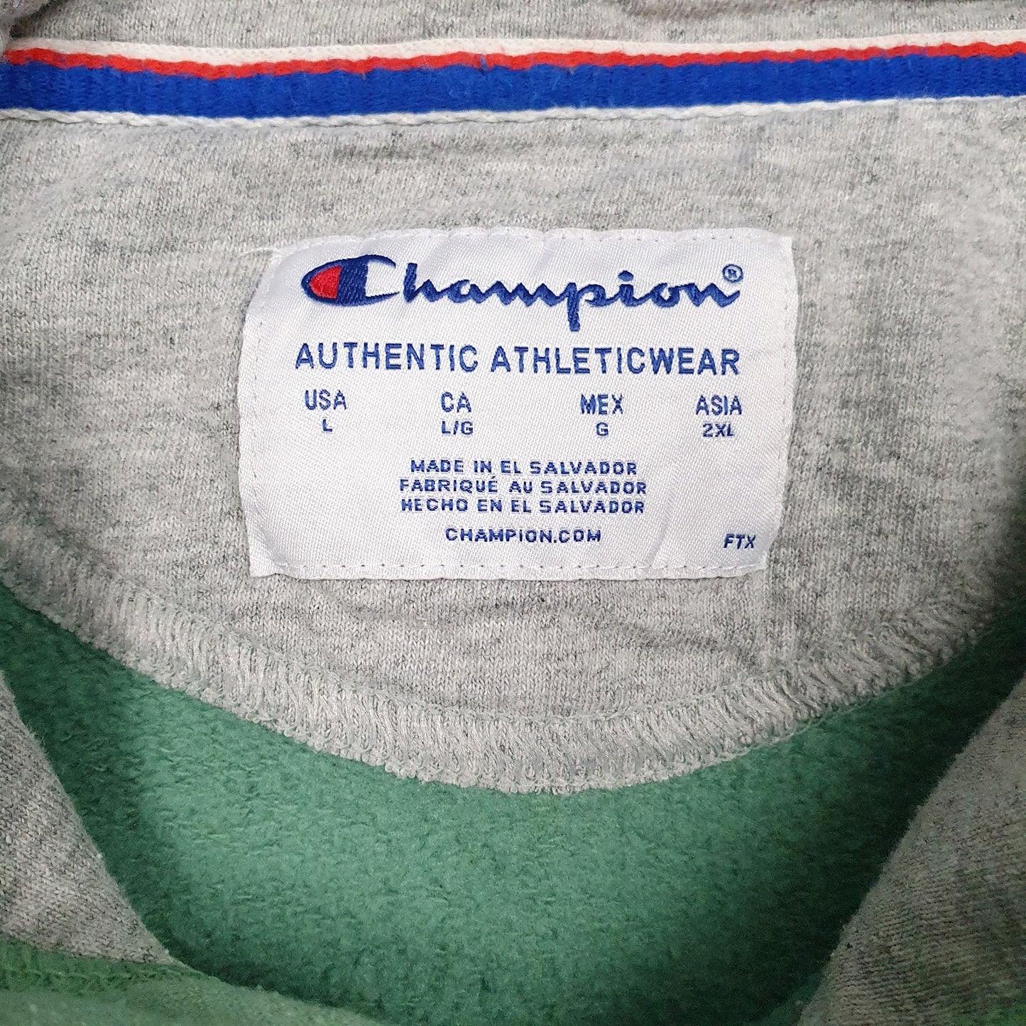 Mens Green Champion  Hoodie Jumper