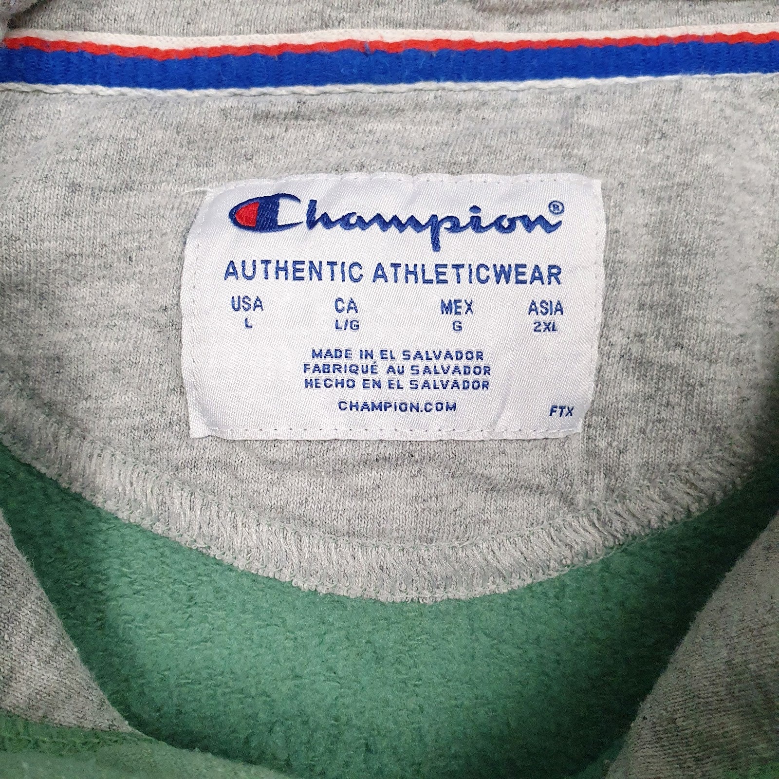Mens Green Champion  Hoodie Jumper
