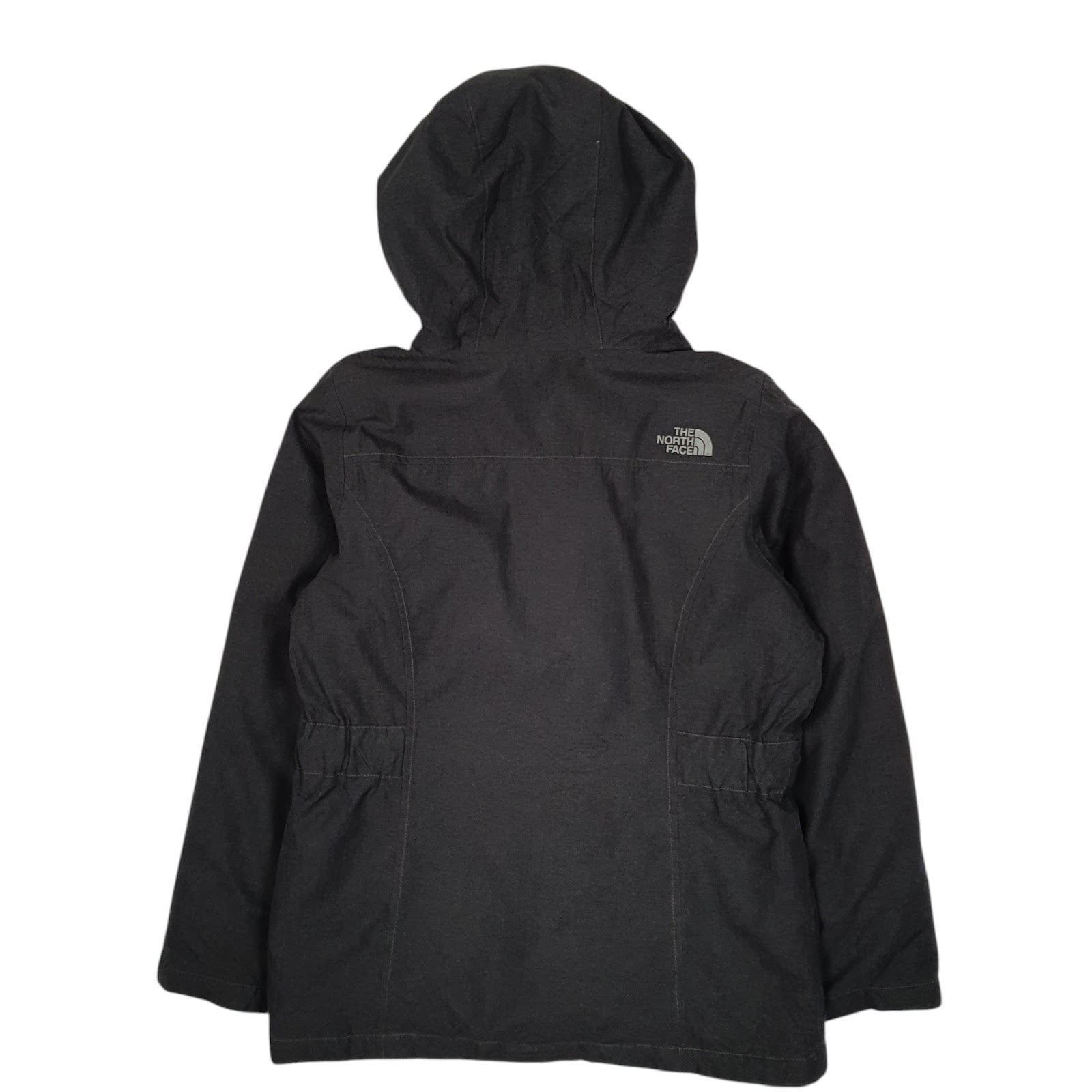 Womens Grey The North Face Puffer Quarter Zip Coat