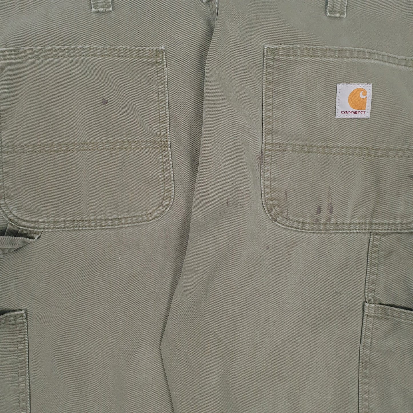 Mens Green Carhartt B324 ARG  Trousers