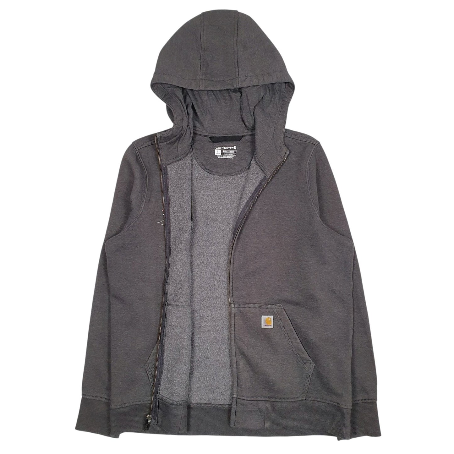 Womens Grey Carhartt  Full Zip Jumper
