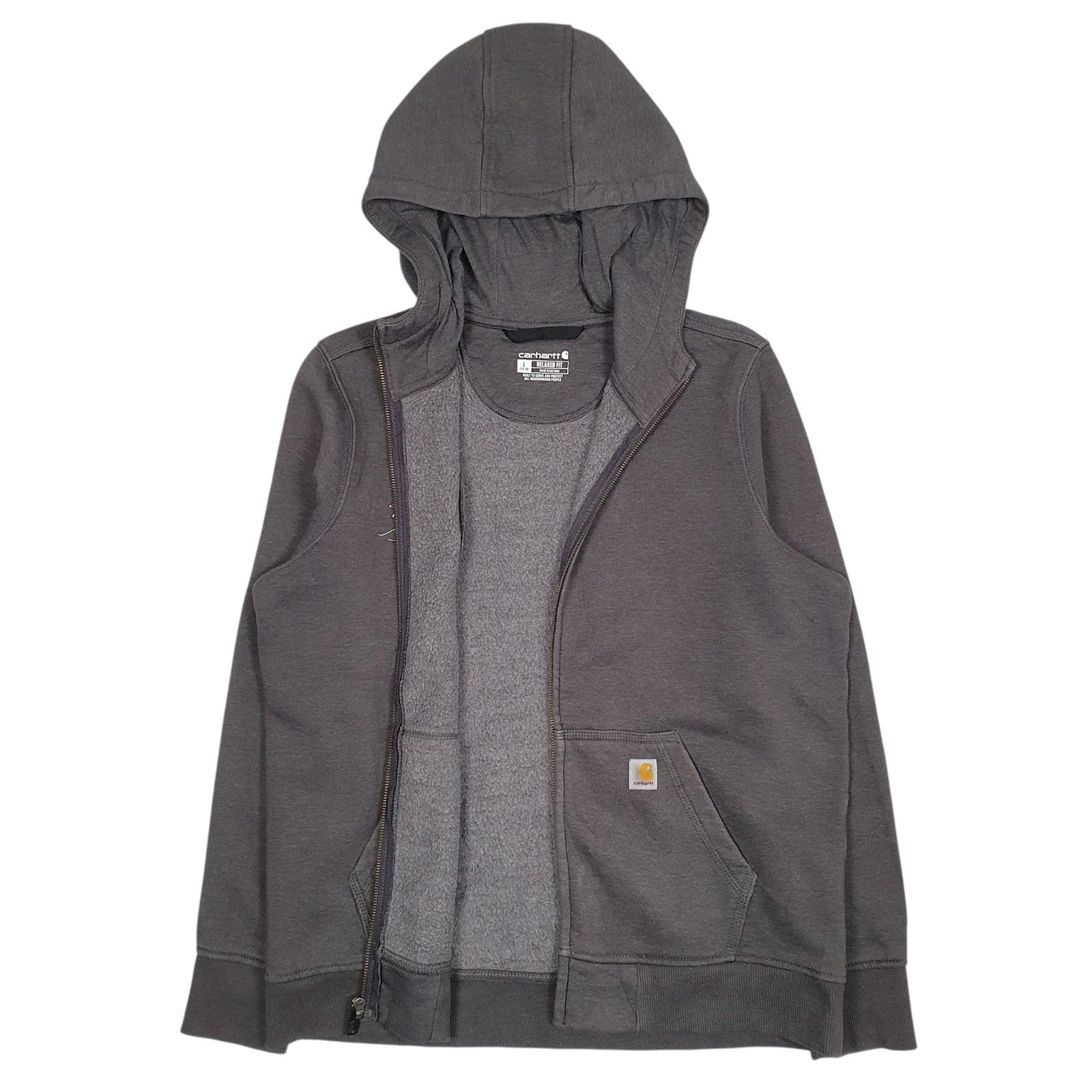 Womens Grey Carhartt  Full Zip Jumper