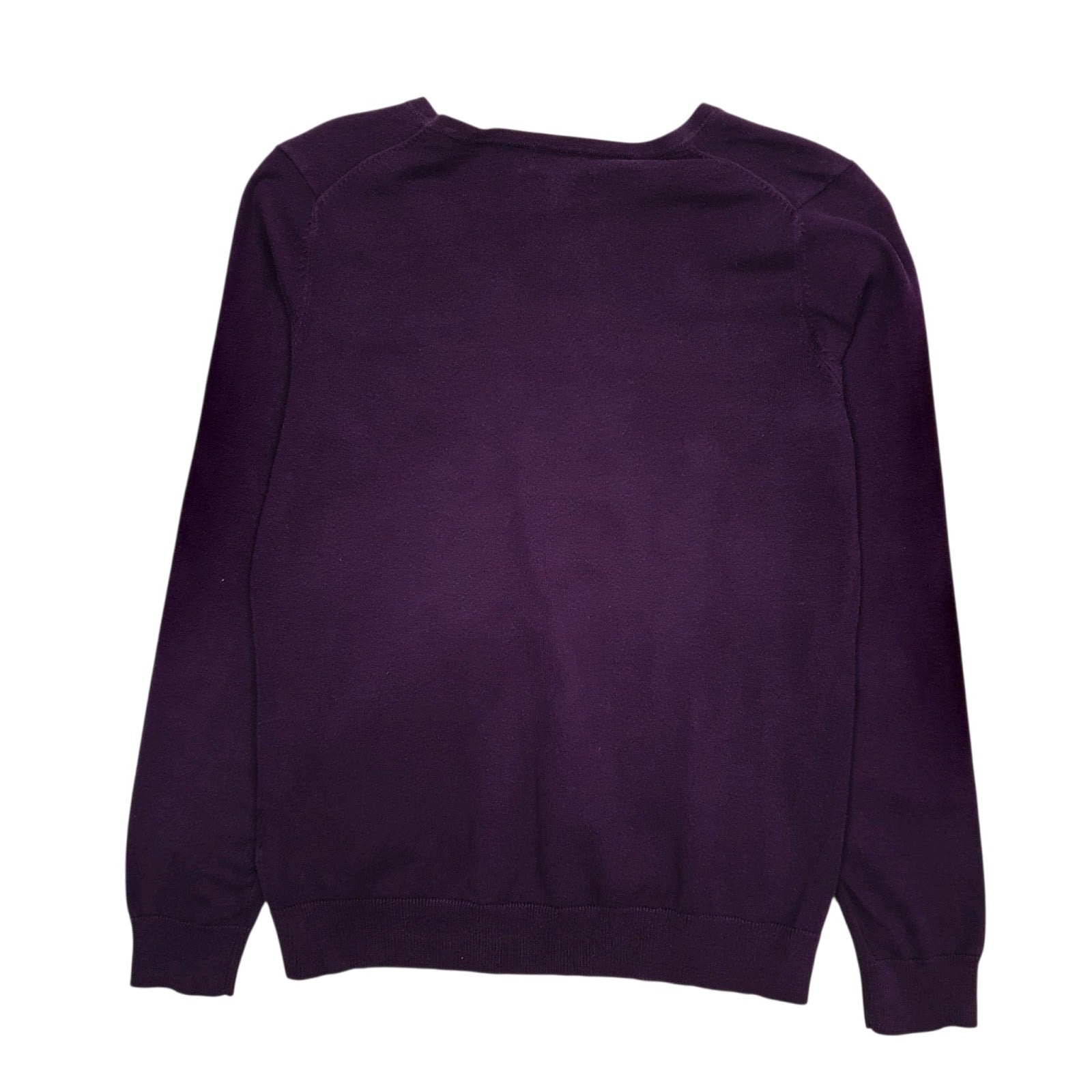Womens Purple Tommy Hilfiger  V Neck Jumper