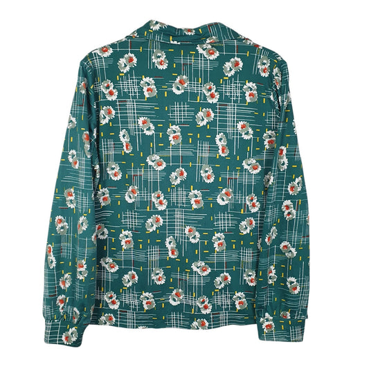 Womens Green Unbranded Floral  Shirt