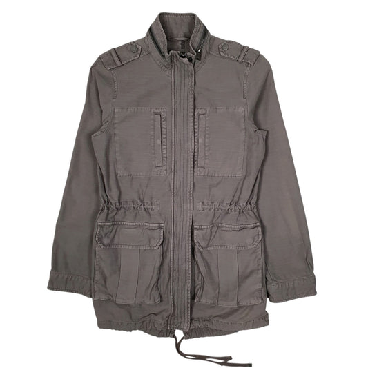Mens Grey Levis Military Field Parka  Coat