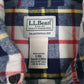Mens Grey L.L.Bean Flannel  Shirt