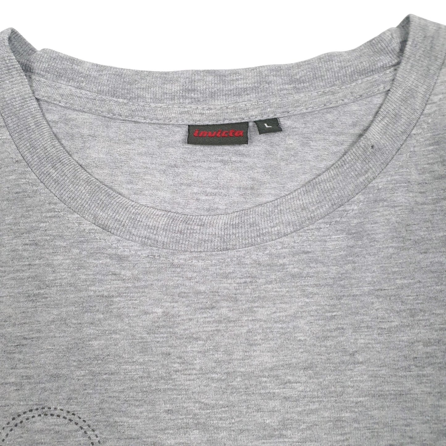 Mens Grey Invicta Spellout  T Shirt