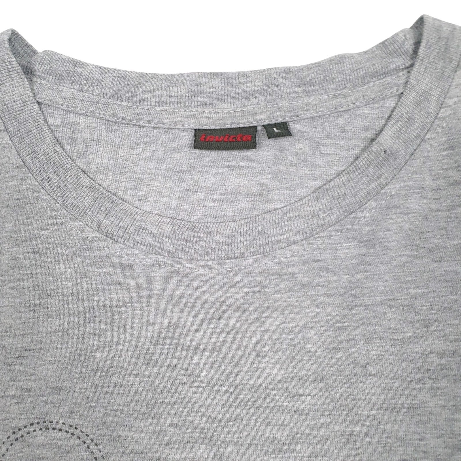 Mens Grey Invicta Spellout  T Shirt