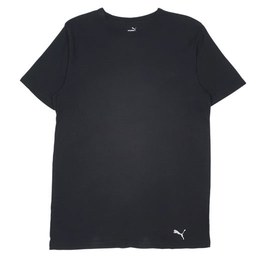 Mens Black Puma  Short Sleeve T Shirt