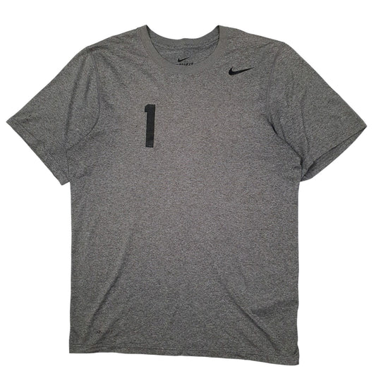 Mens Grey Nike Dri Fit Short Sleeve T Shirt