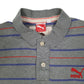 Mens Grey Puma  Cardigan Polo Shirt