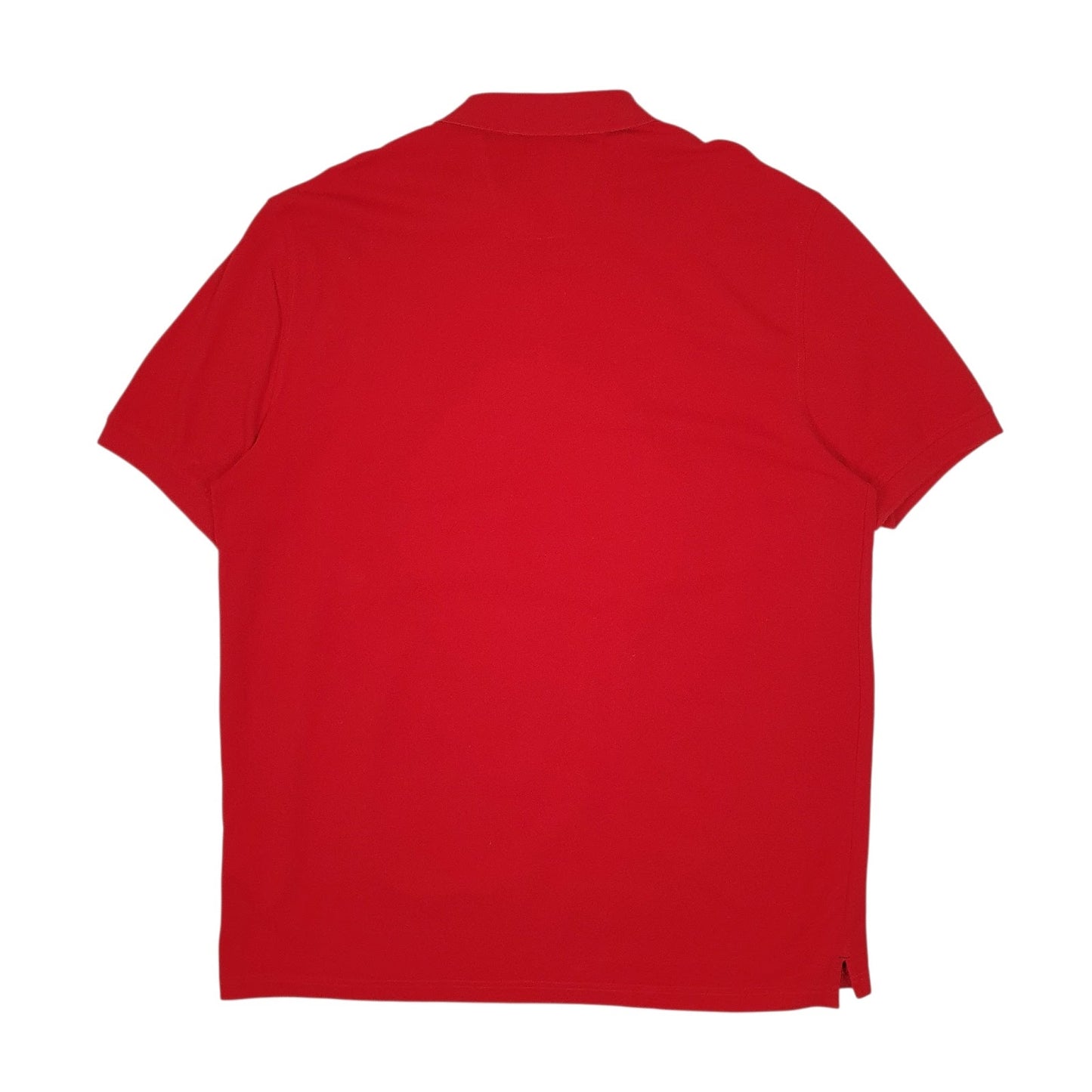 Mens Red Nautica Classic Fit Tall Hoodie Polo Shirt