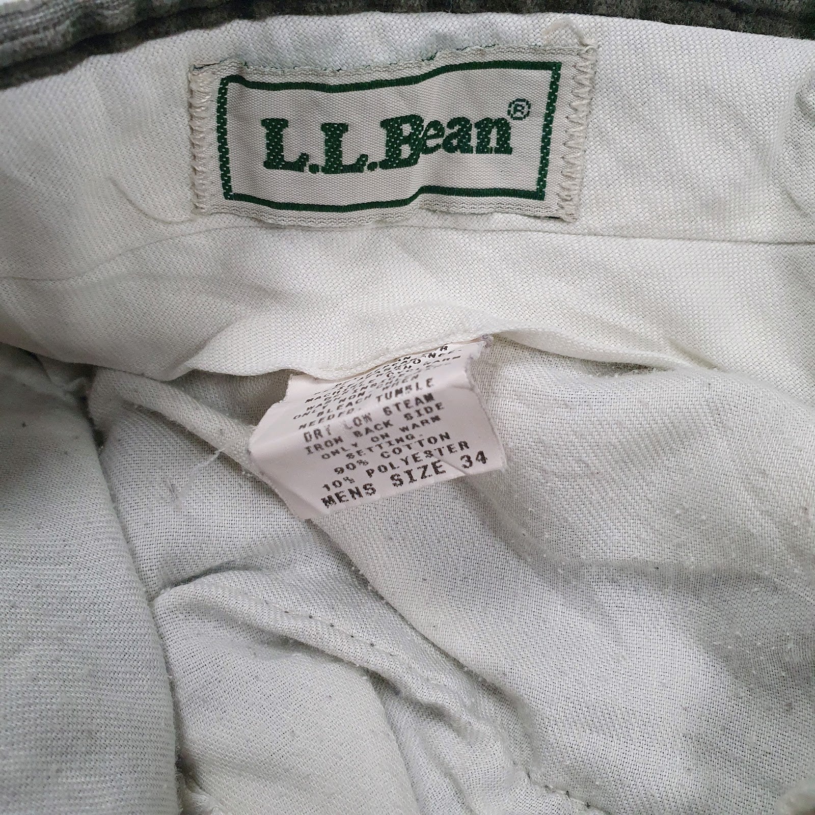 Mens Grey L.L. Bean   Trousers