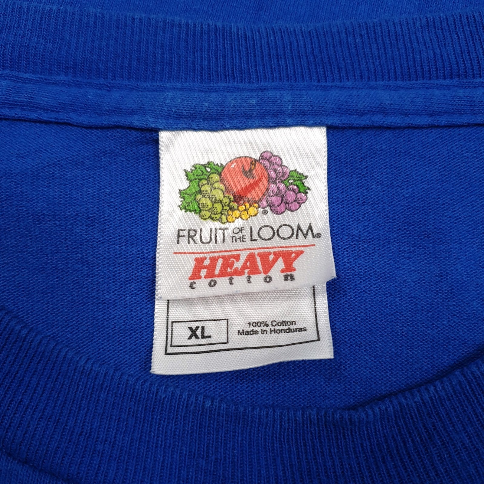 Mens Blue Fruit Of The Loom   T Shirt
