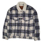 Mens Grey Levis Premium Type 3 Trucker Sherpa  Coat