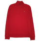Mens Red Polo Ralph Lauren  Quarter Zip Jumper