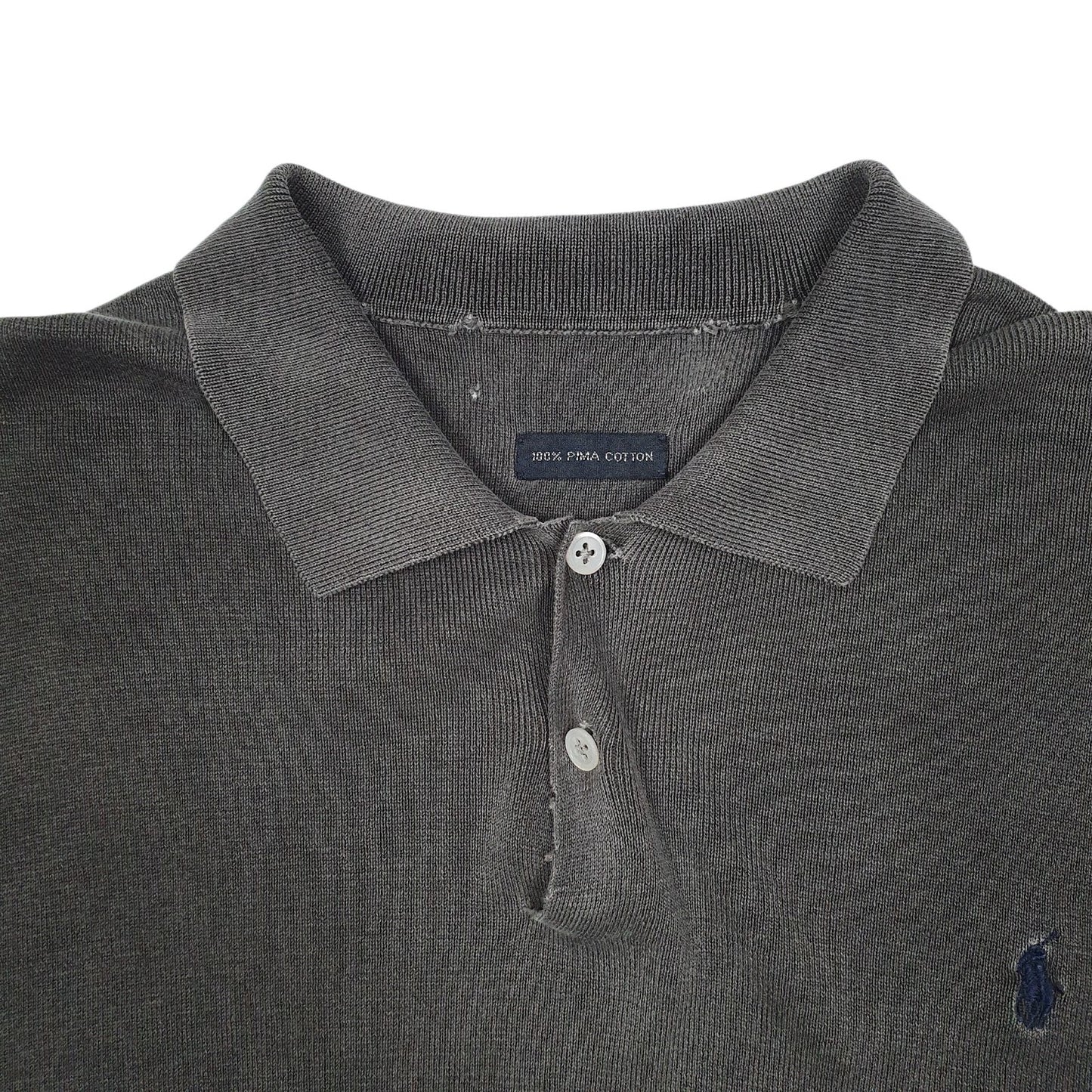 Mens Grey Polo Ralph Lauren   Polo Shirt
