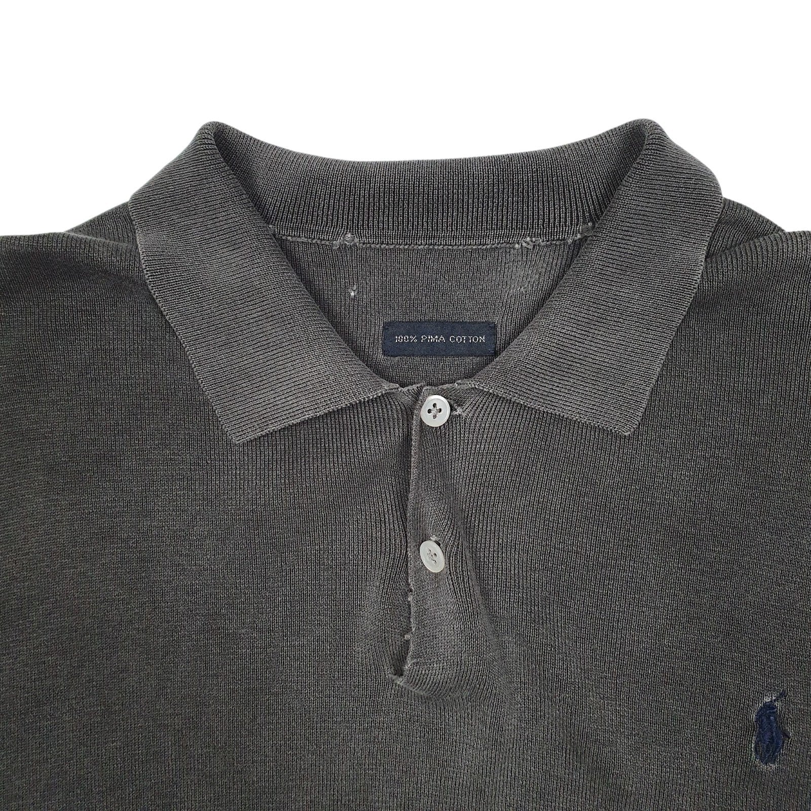 Mens Grey Polo Ralph Lauren   Polo Shirt