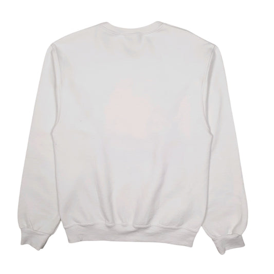 Mens White Jerzees Knights of Rizal Crewneck Jumper